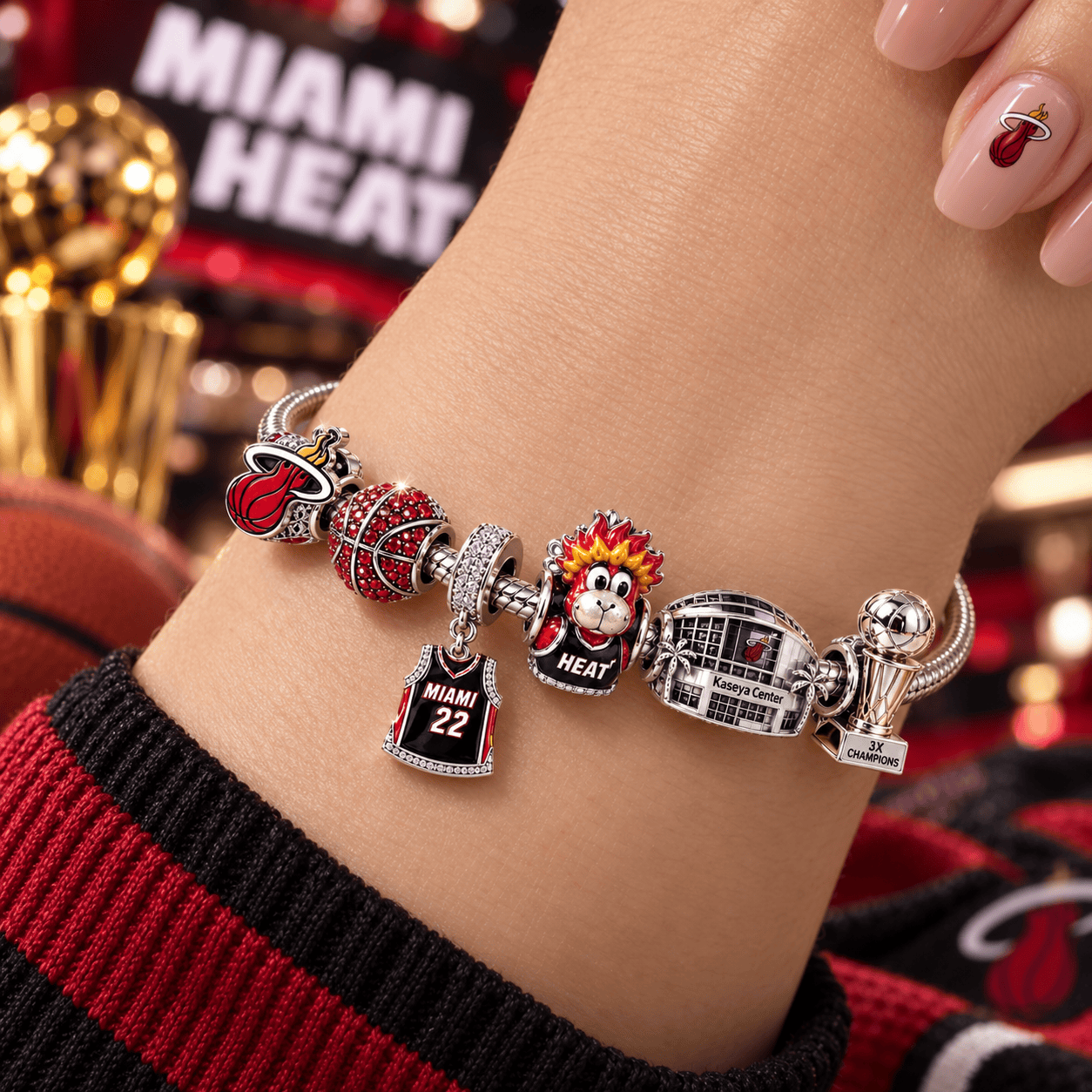 MMH Silver Charm Bracelet Set VTH