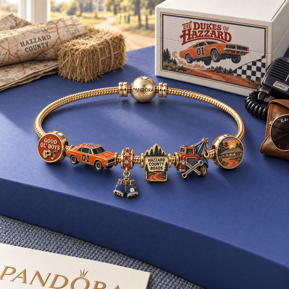 TDH Gold Charm Bracelet Set HQH