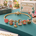 TGG Gold Charm Bracelet Set HQH