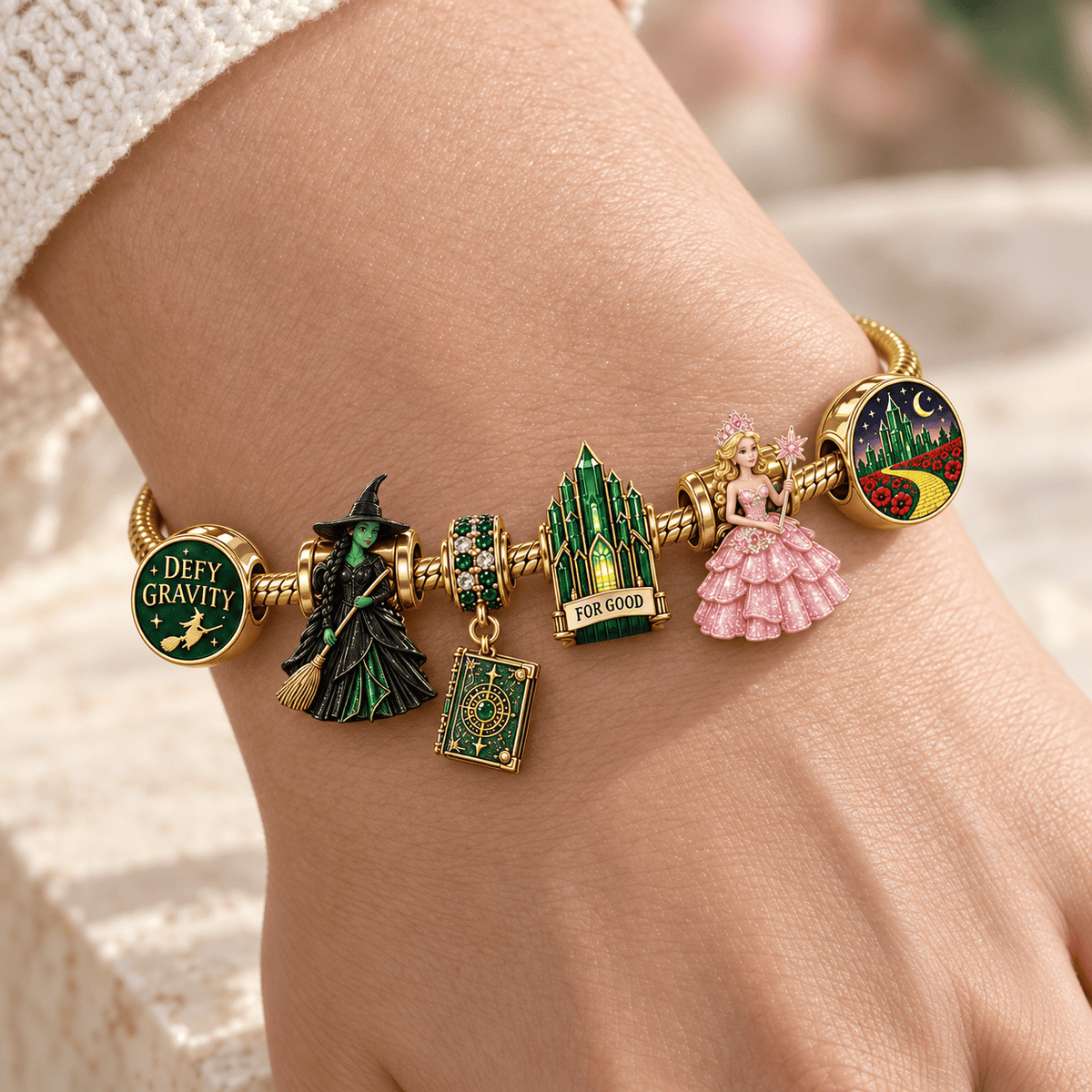WCKD Gold Charm Bracelet Set HQH