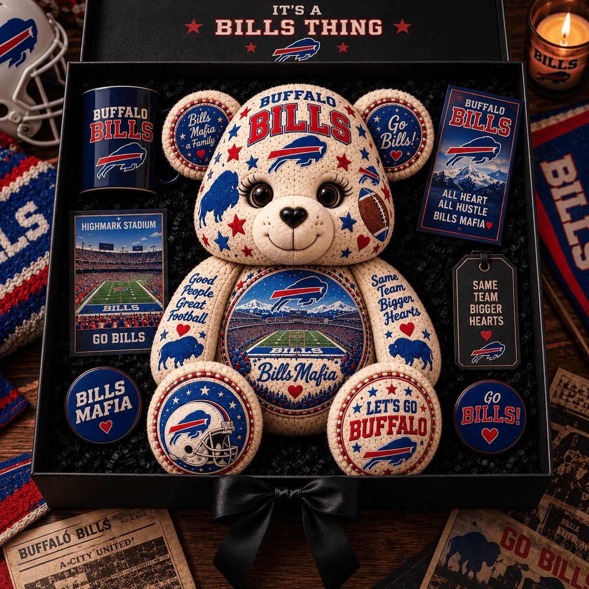BFBL Bear Custom Shaped Pillow