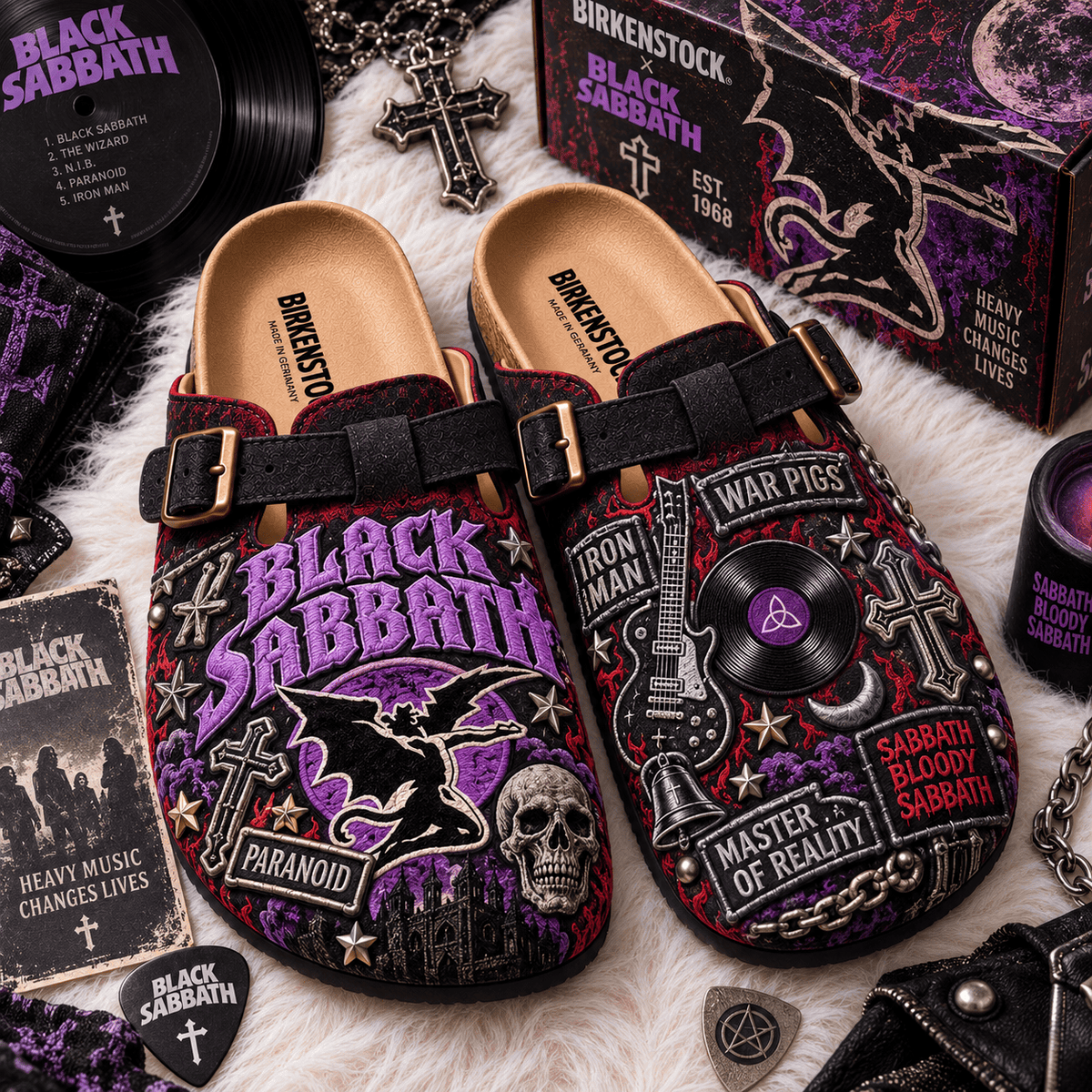 PREMIUM BLST MINK SUEDE CLOGS TTNL