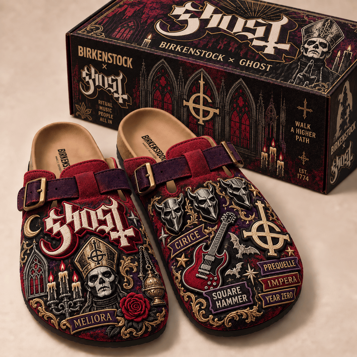 PREMIUM GHB MINK SUEDE CLOGS TTNL