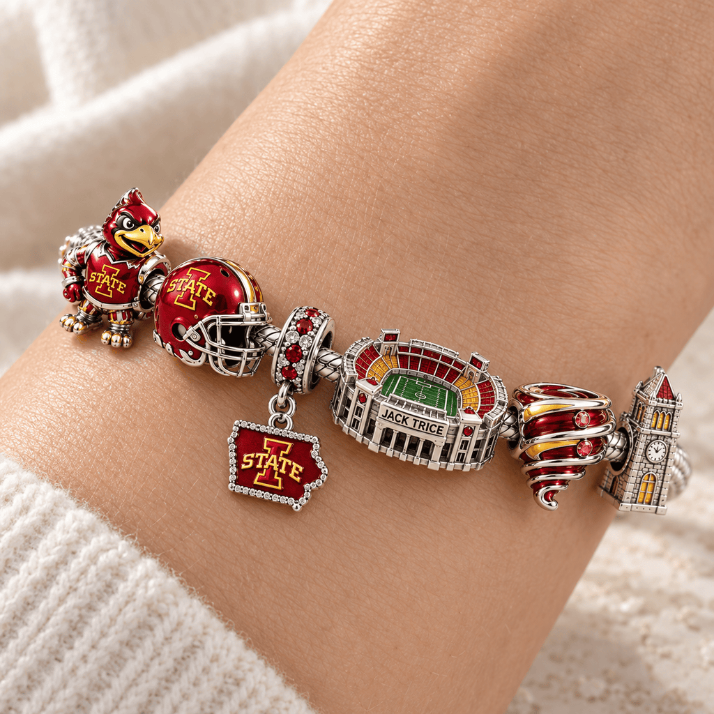 ISC Silver Charm Bracelet Set PTKL