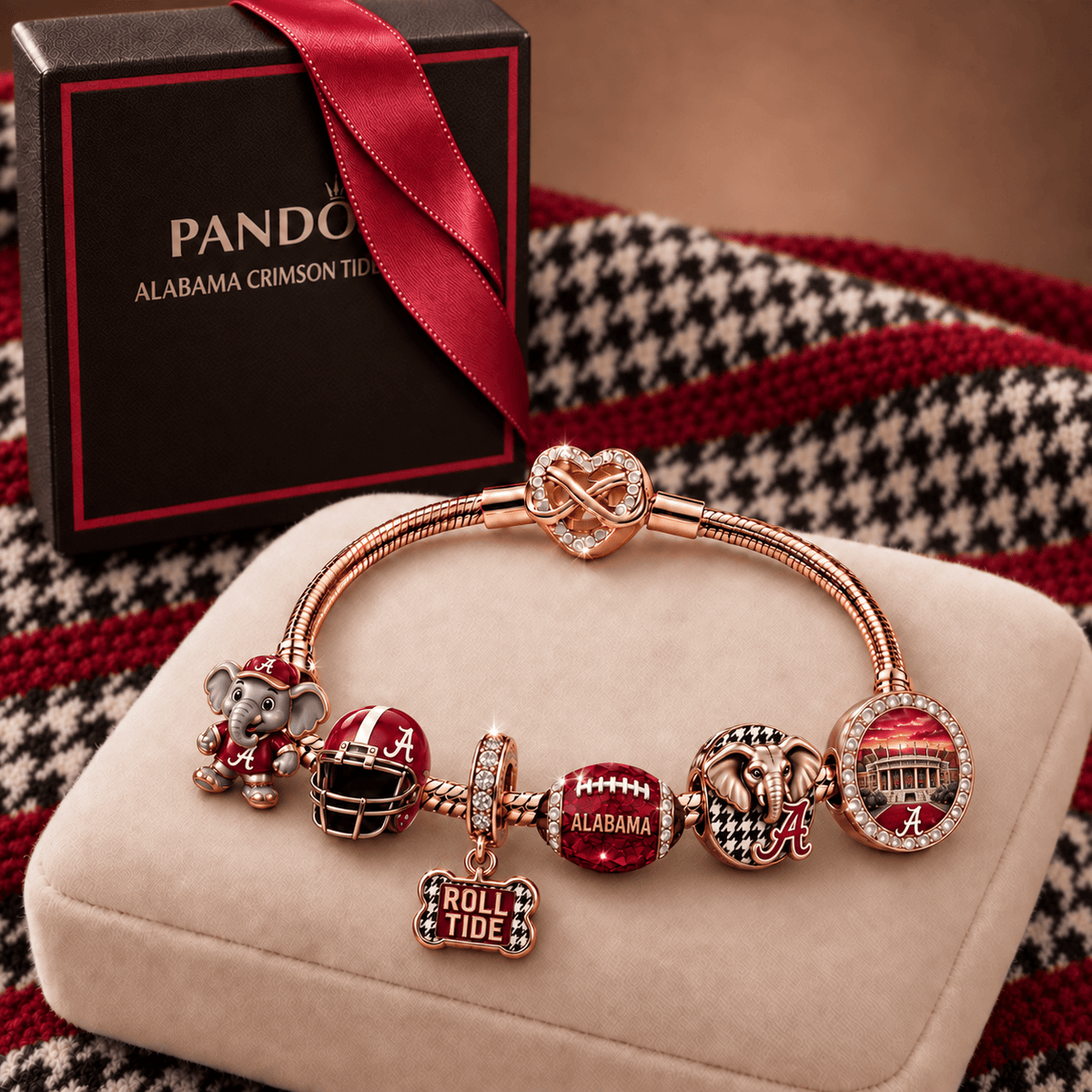 ACT Rose Gold Charm Bracelet Set TMH