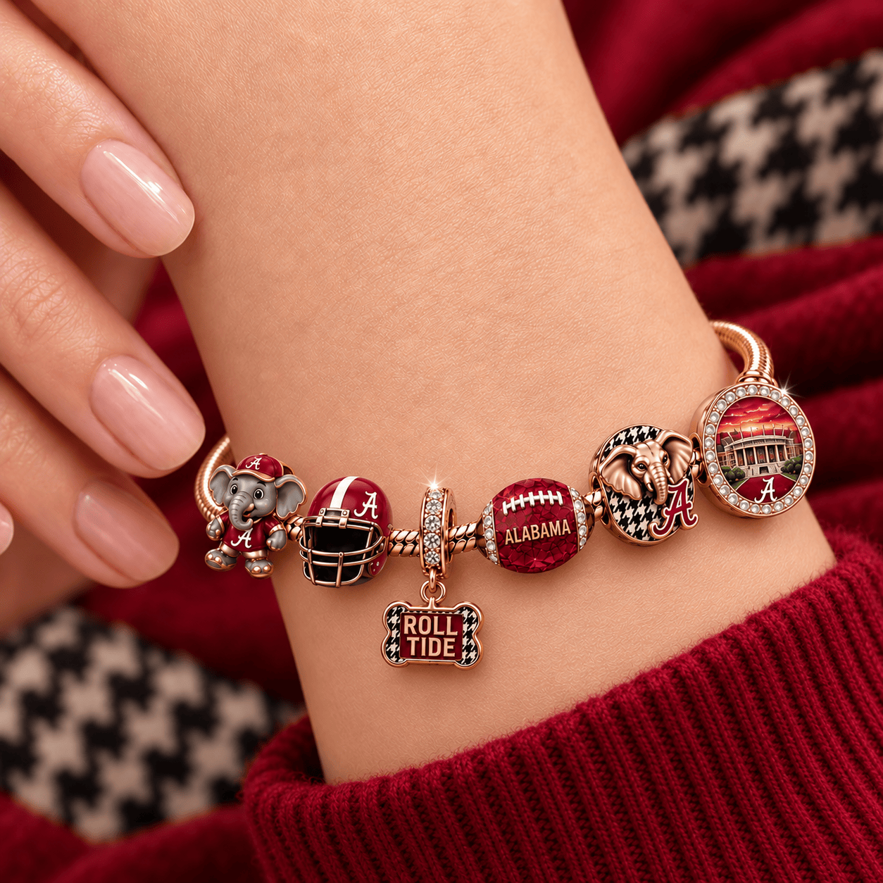 ACT Rose Gold Charm Bracelet Set TMH