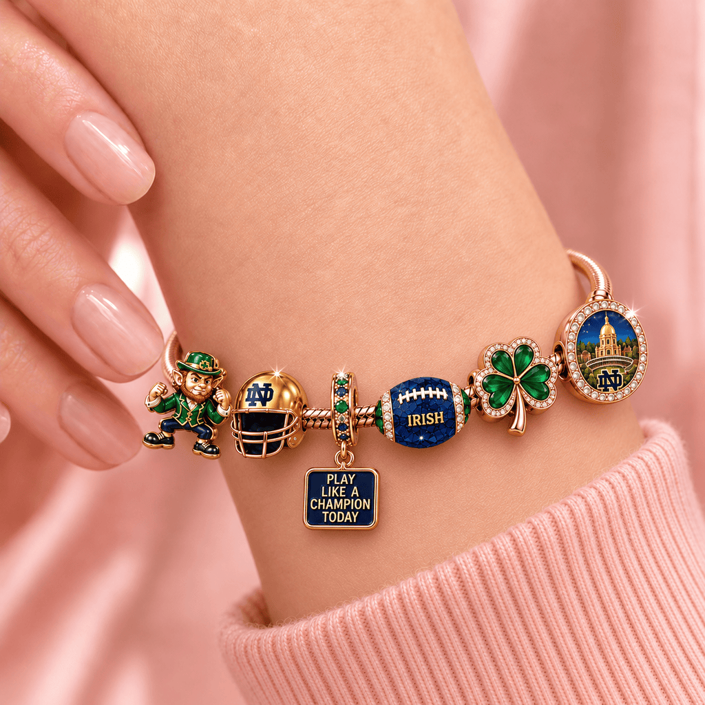 NODFI Rose Gold Charm Bracelet Set TMH