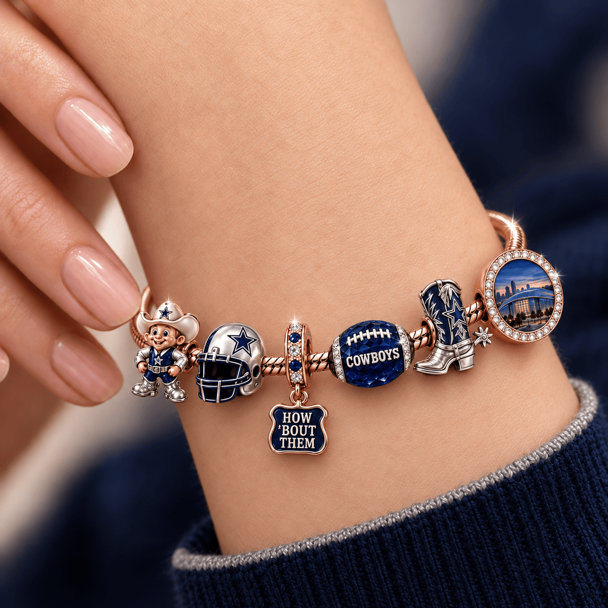 DLCB Rose Gold Charm Bracelet Set TMH