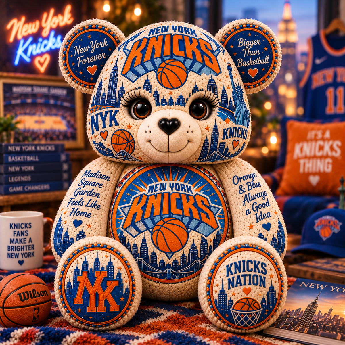 NYK Bear Custom Shaped Pillow