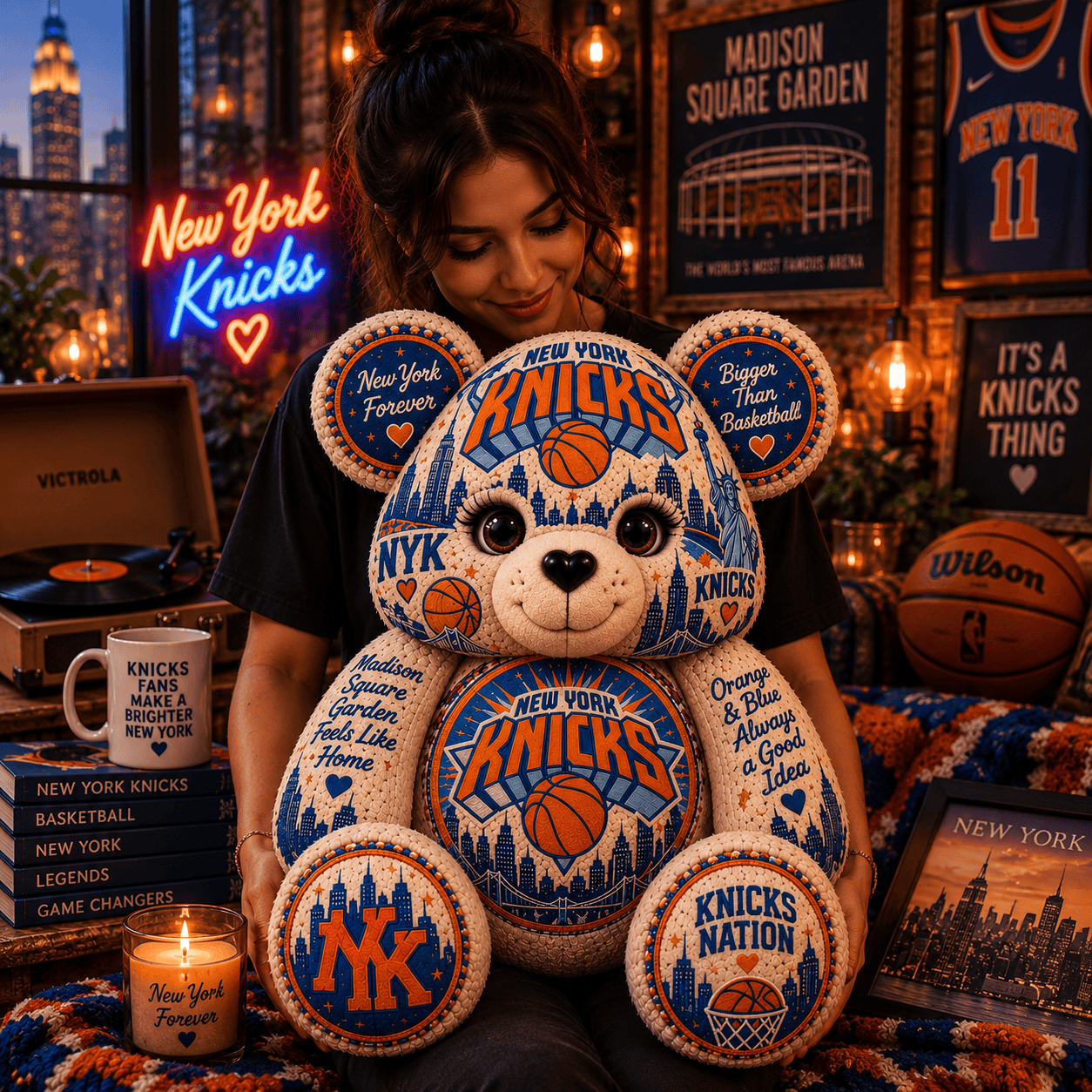 NYK Bear Custom Shaped Pillow