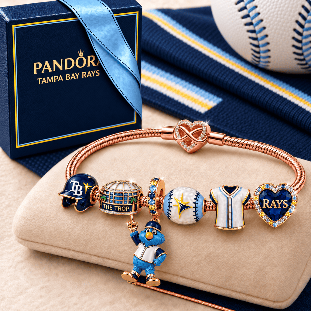 TPBR Rose Gold Charm Bracelet Set TMH