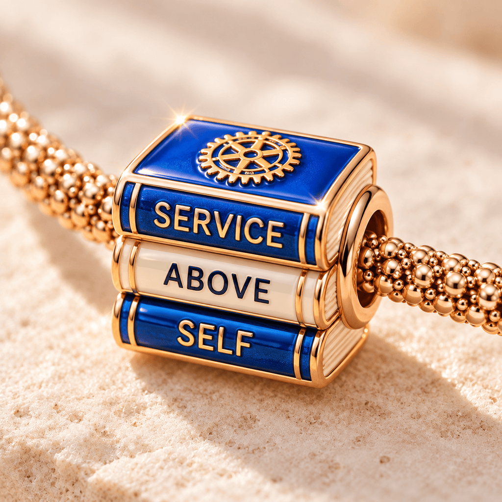 ROTI Rose Gold Charm Bracelet Set TTTT