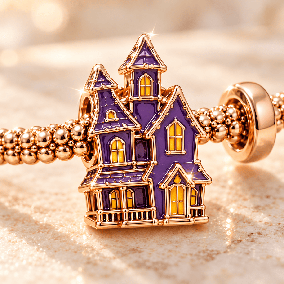 SCBD Rose Gold Charm Bracelet Set TTTT