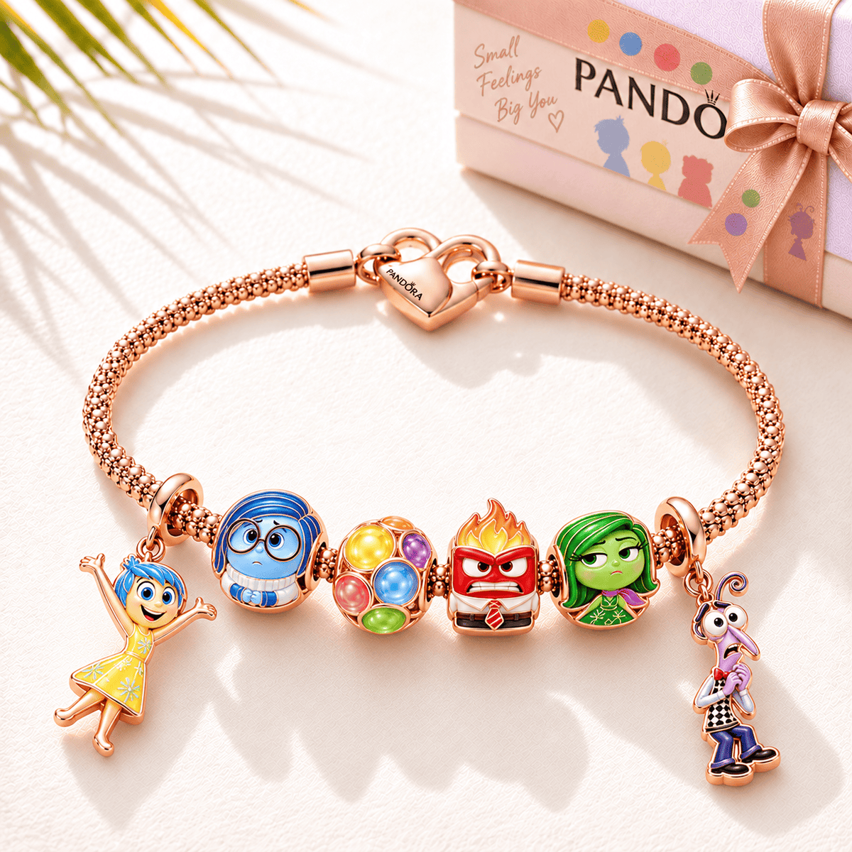 INSO Rose Gold Charm Bracelet Set TTTT