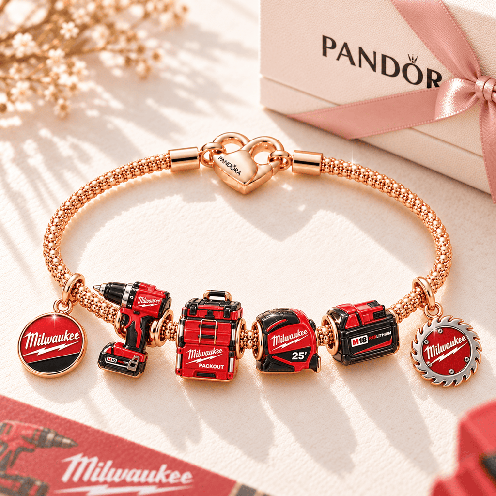 MWK Rose Gold Charm Bracelet Set TTTT