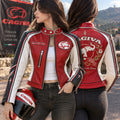 Premium CGV Cropped Leather Zipper Jacket PVNA