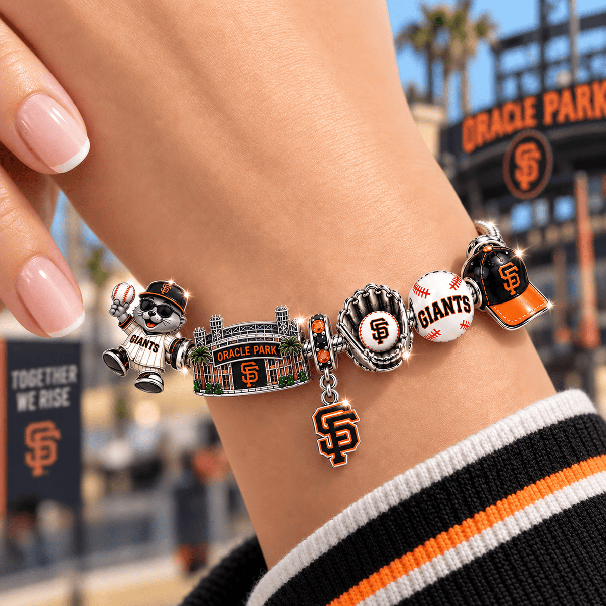 SFG Silver Charm Bracelet Set BMD