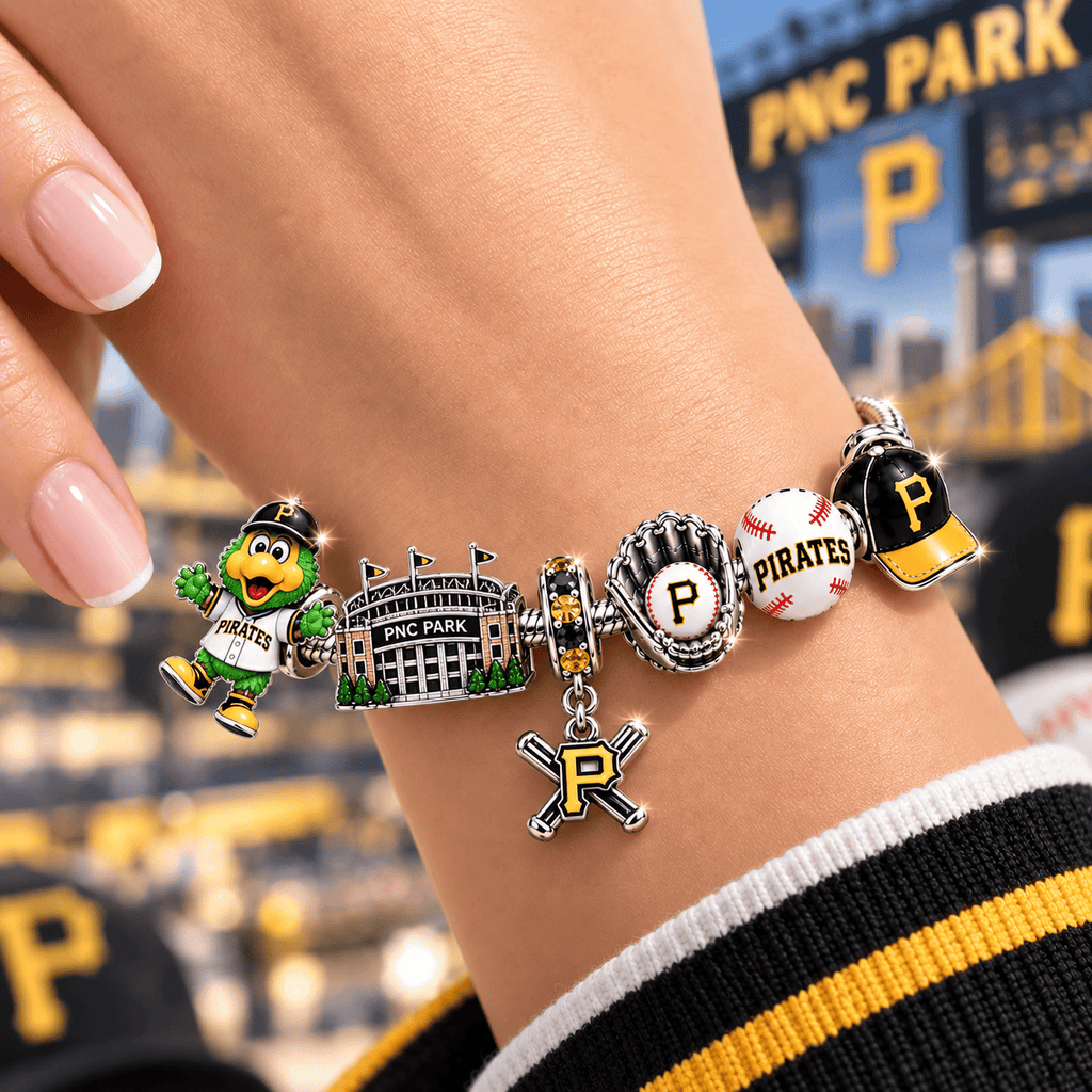 PITTS Silver Charm Bracelet Set BMD