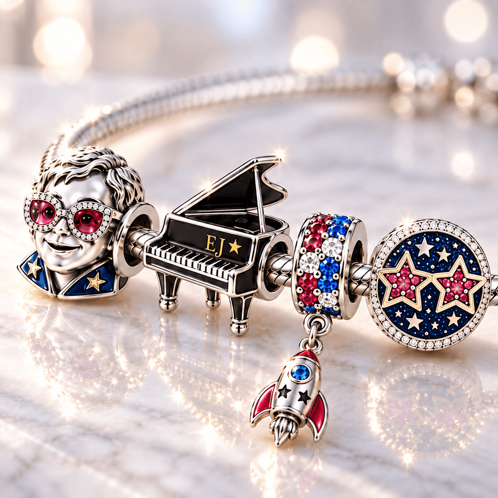 ETJ Silver Charm Bracelet Set BMD