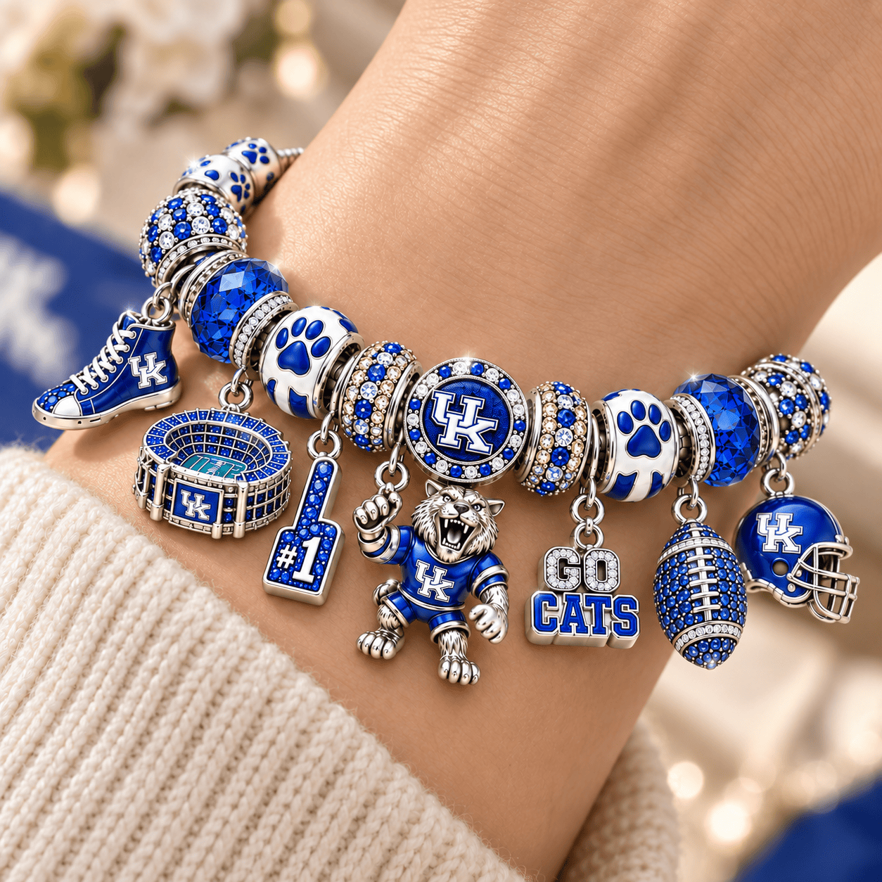 KWBK Silver Charm Bracelet Set NTTB