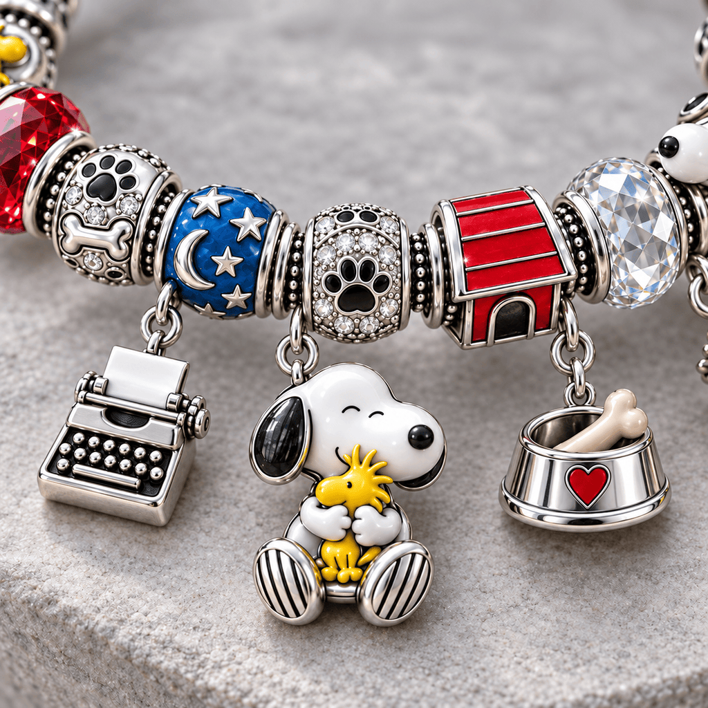 SPNY Silver Charm Bracelet Set NTTB