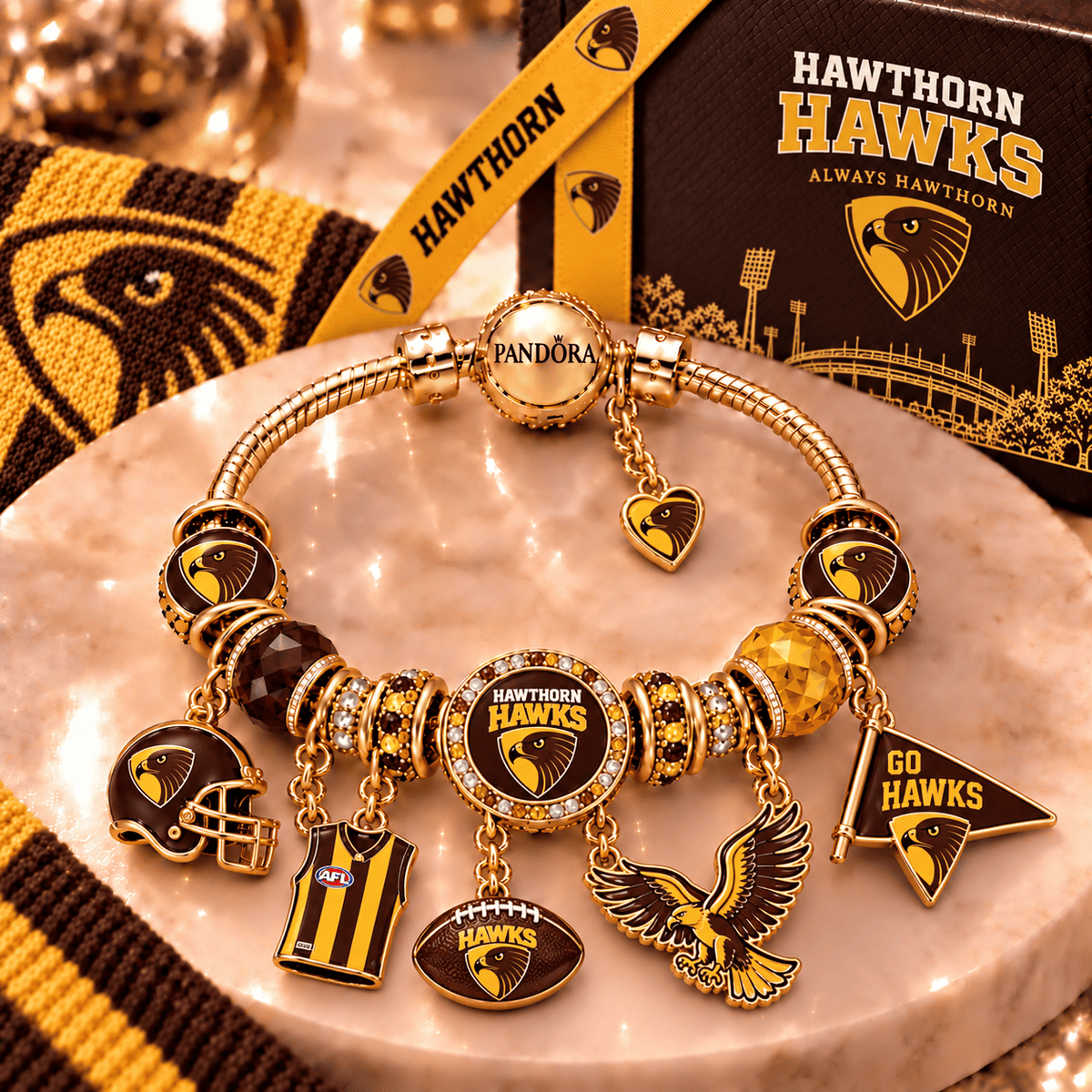 HTH Gold Charm Bracelet Set PNPA