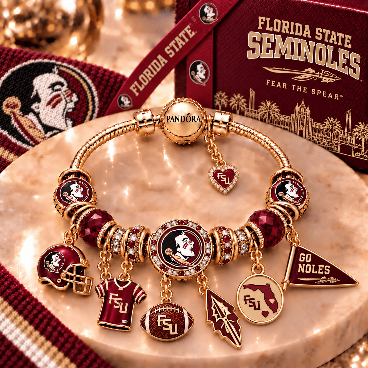 FSS Gold Charm Bracelet Set PNPA