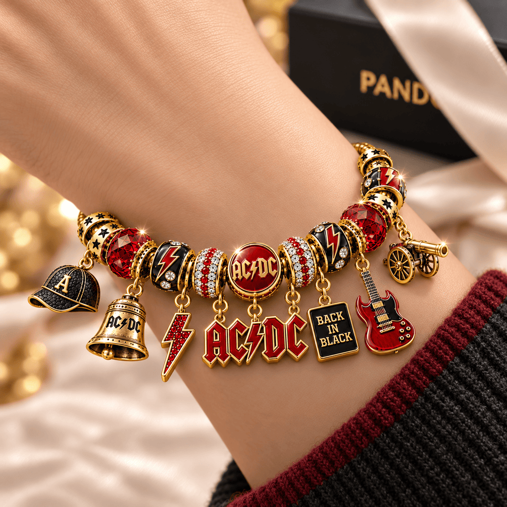 ACD Gold Charm Bracelet Set NHVH