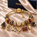 FLM Gold Charm Bracelet Set NHVH