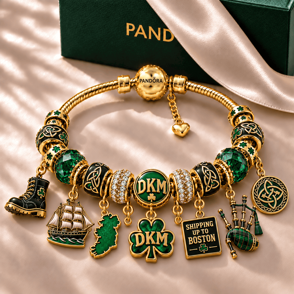 DKMP Gold Charm Bracelet Set NHVH