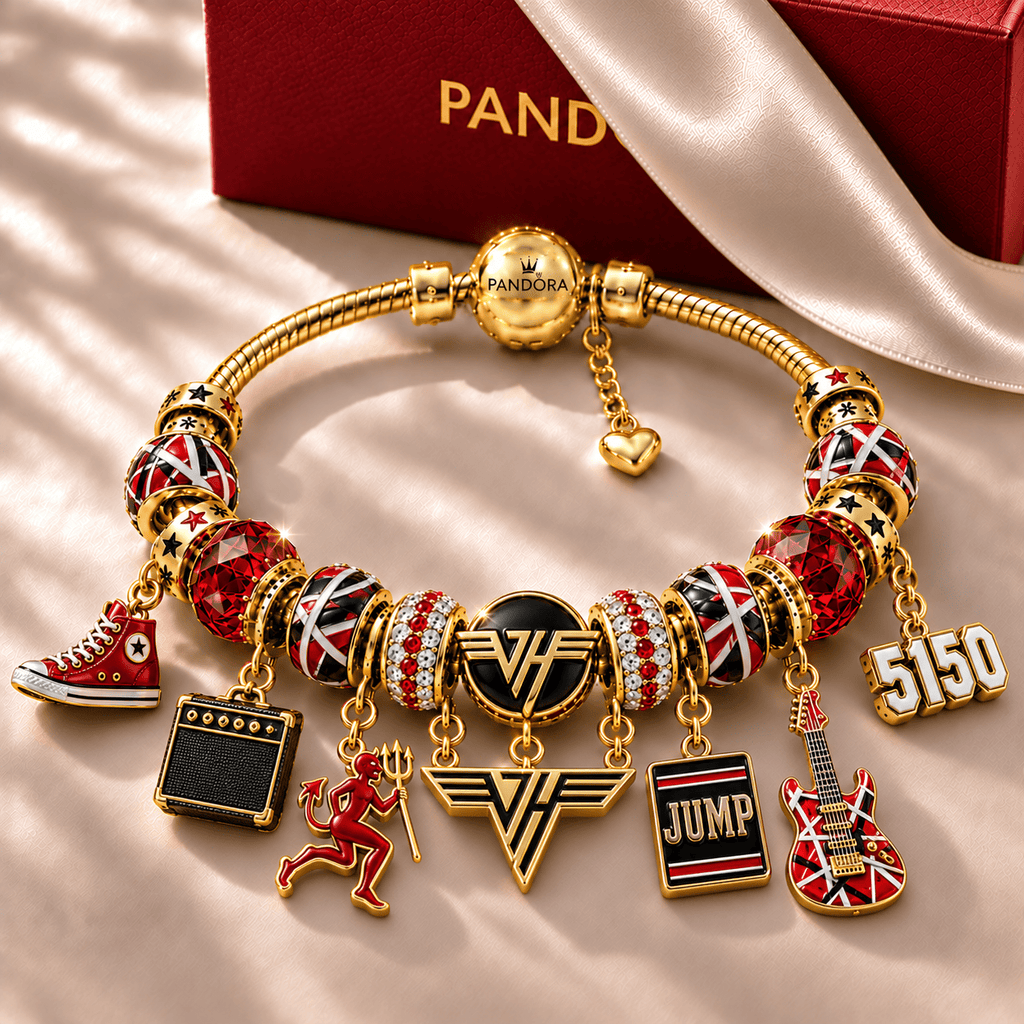 VHL Gold Charm Bracelet Set NHVH
