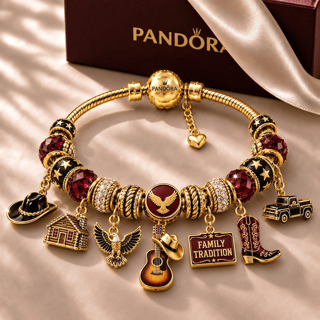 HWLJ Gold Charm Bracelet Set NHVH
