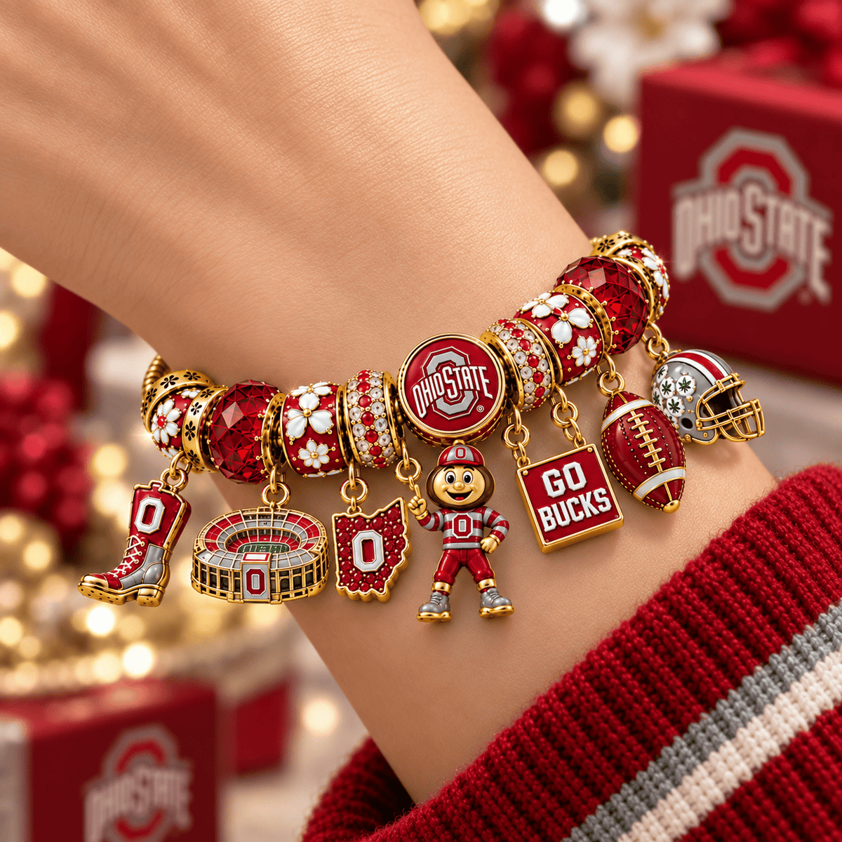 OSB Gold Charm Bracelet Set NHVH