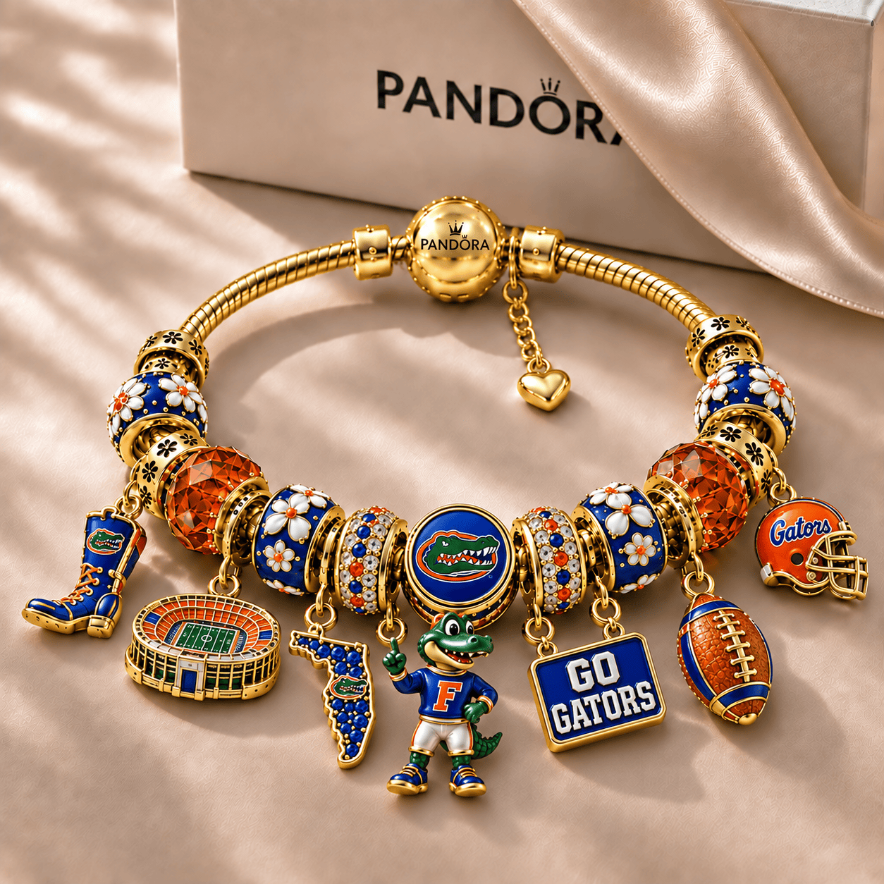 FGT Gold Charm Bracelet Set NHVH
