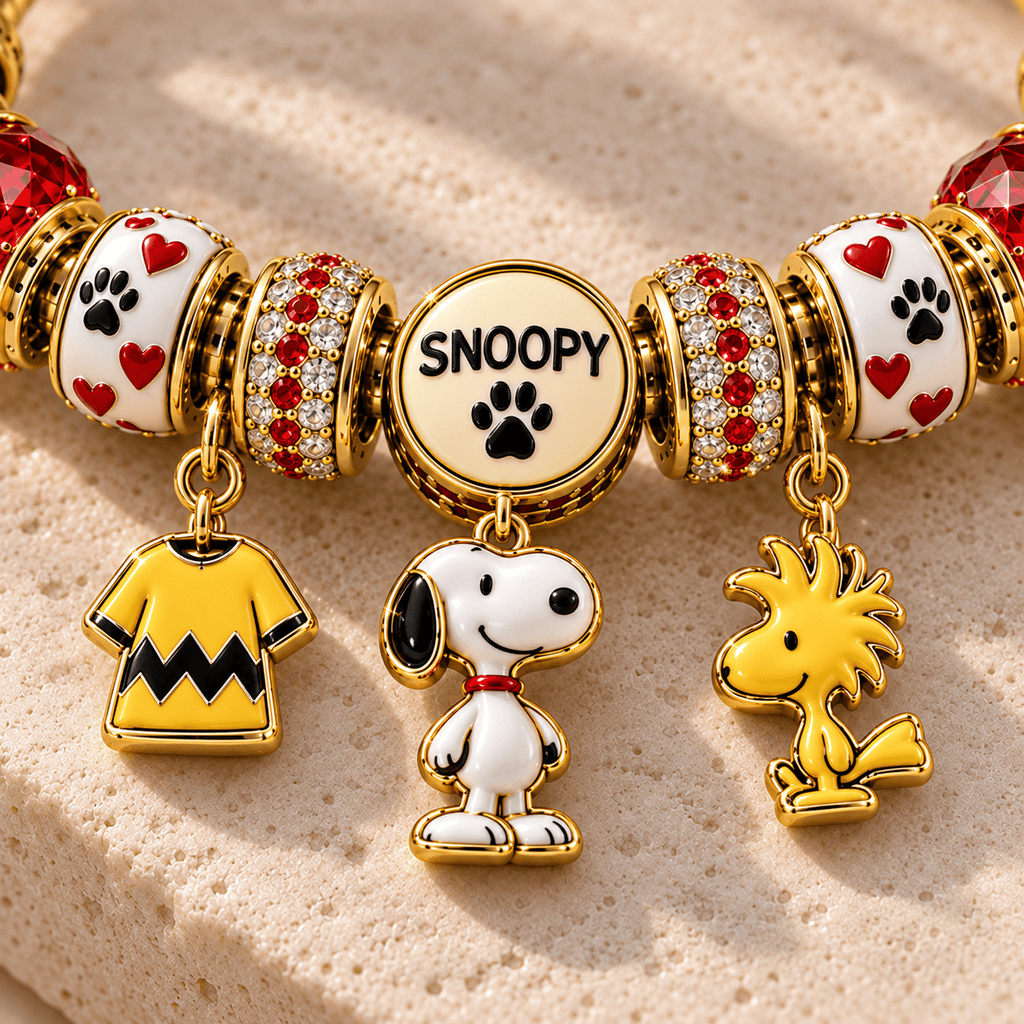 SPNY Gold Charm Bracelet Set NHVH