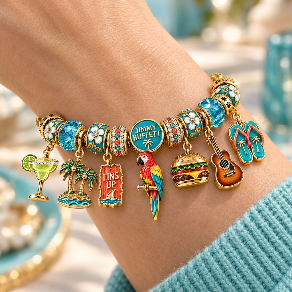 JBT Gold Charm Bracelet Set NHVH
