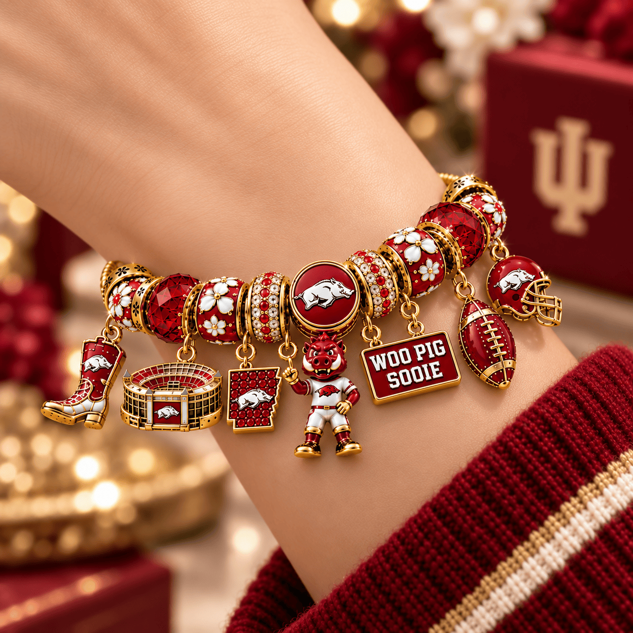 AKR Gold Charm Bracelet Set NHVH