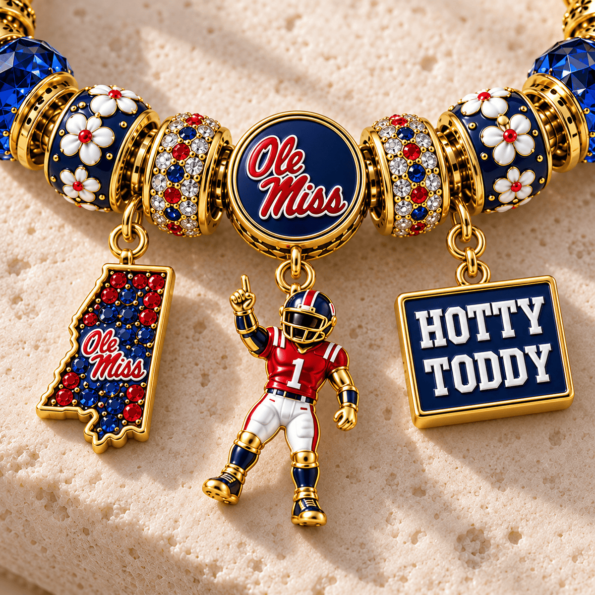OMR Gold Charm Bracelet Set NHVH