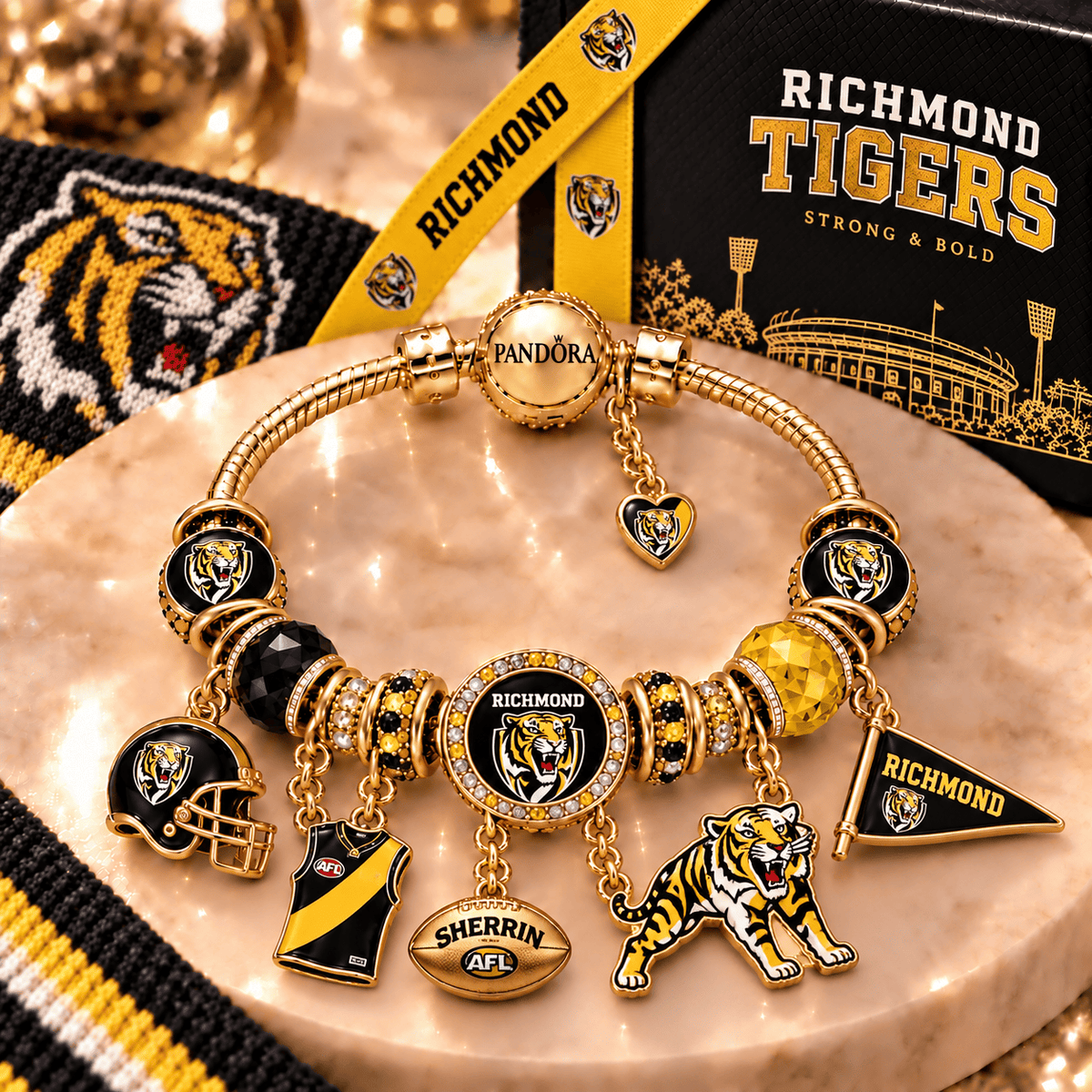 RIC Gold Charm Bracelet Set PNPA