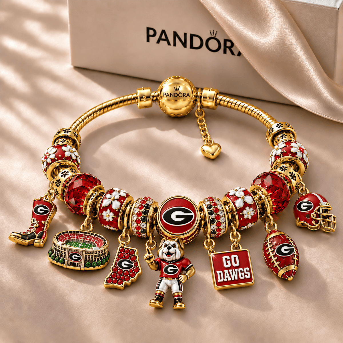 GGBD Gold Charm Bracelet Set NHVH