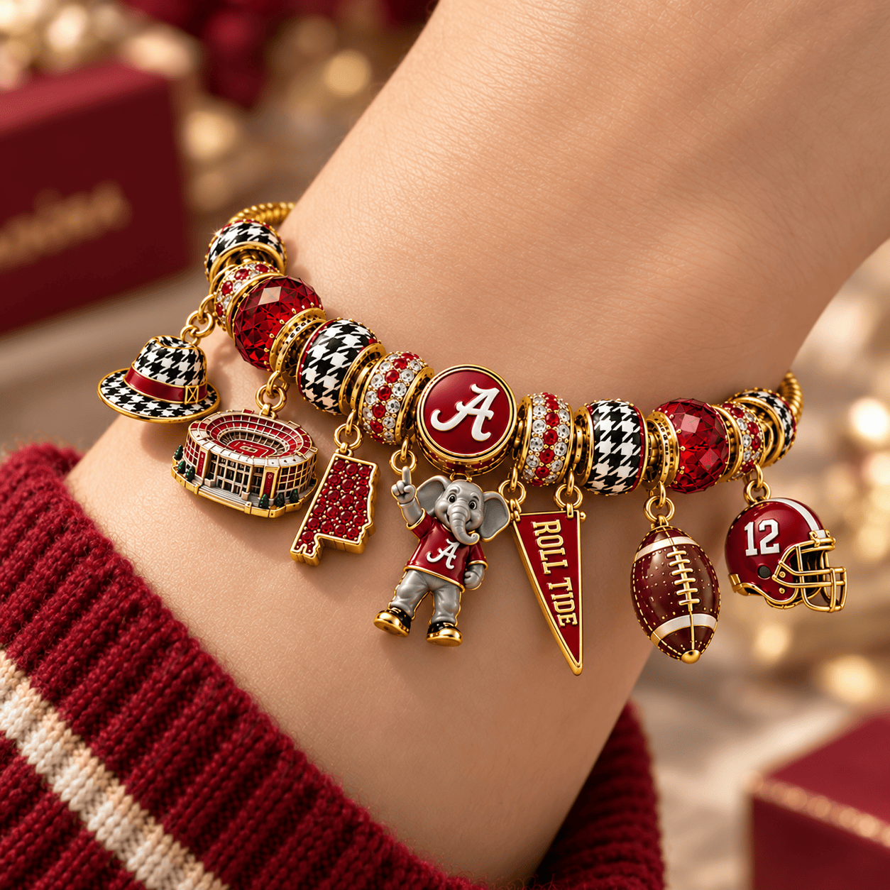 ACT Gold Charm Bracelet Set NHVH