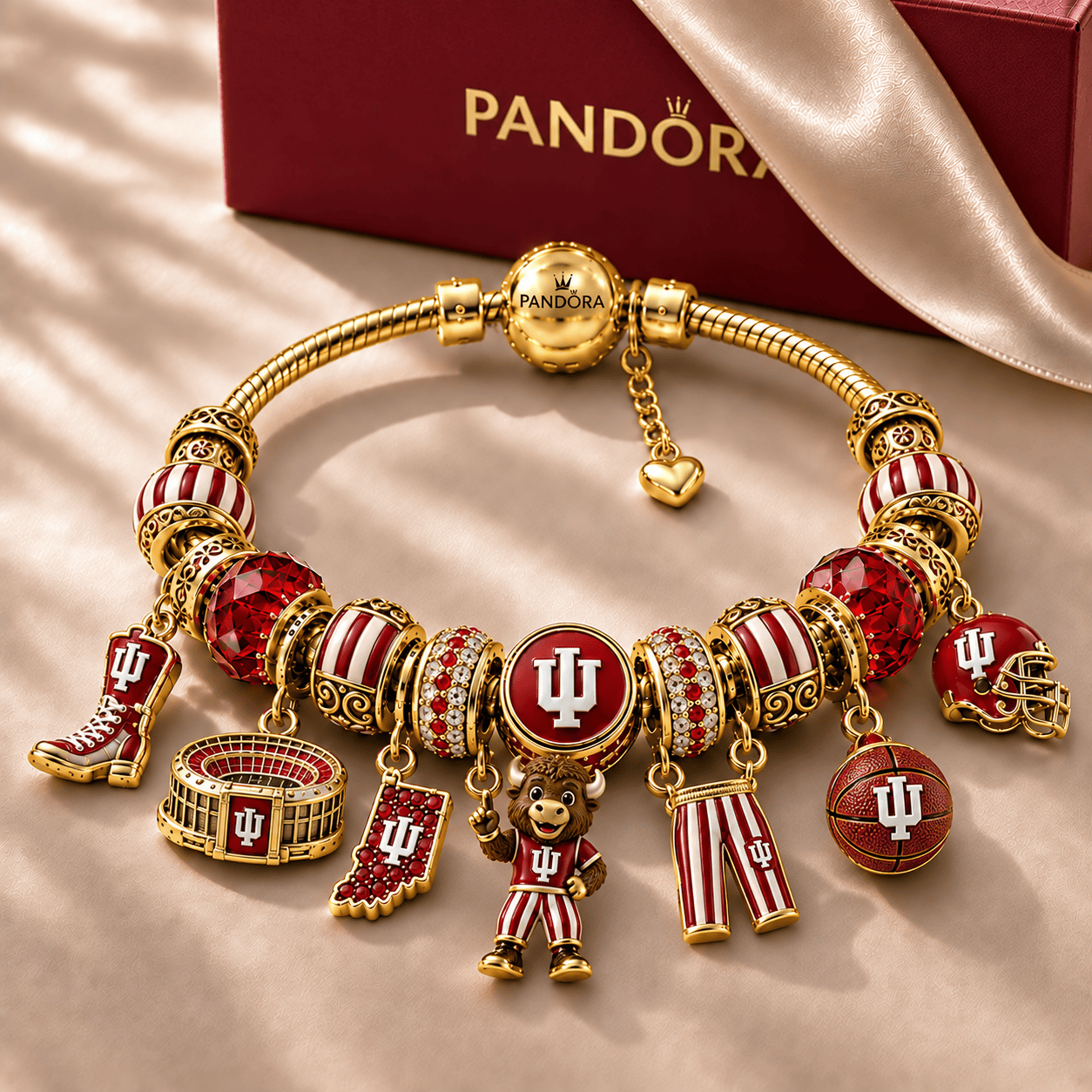 IDH Gold Charm Bracelet Set NHVH