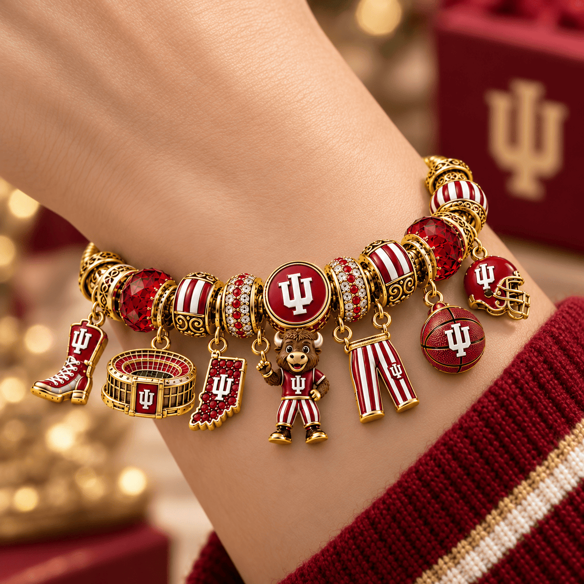 IDH Gold Charm Bracelet Set NHVH