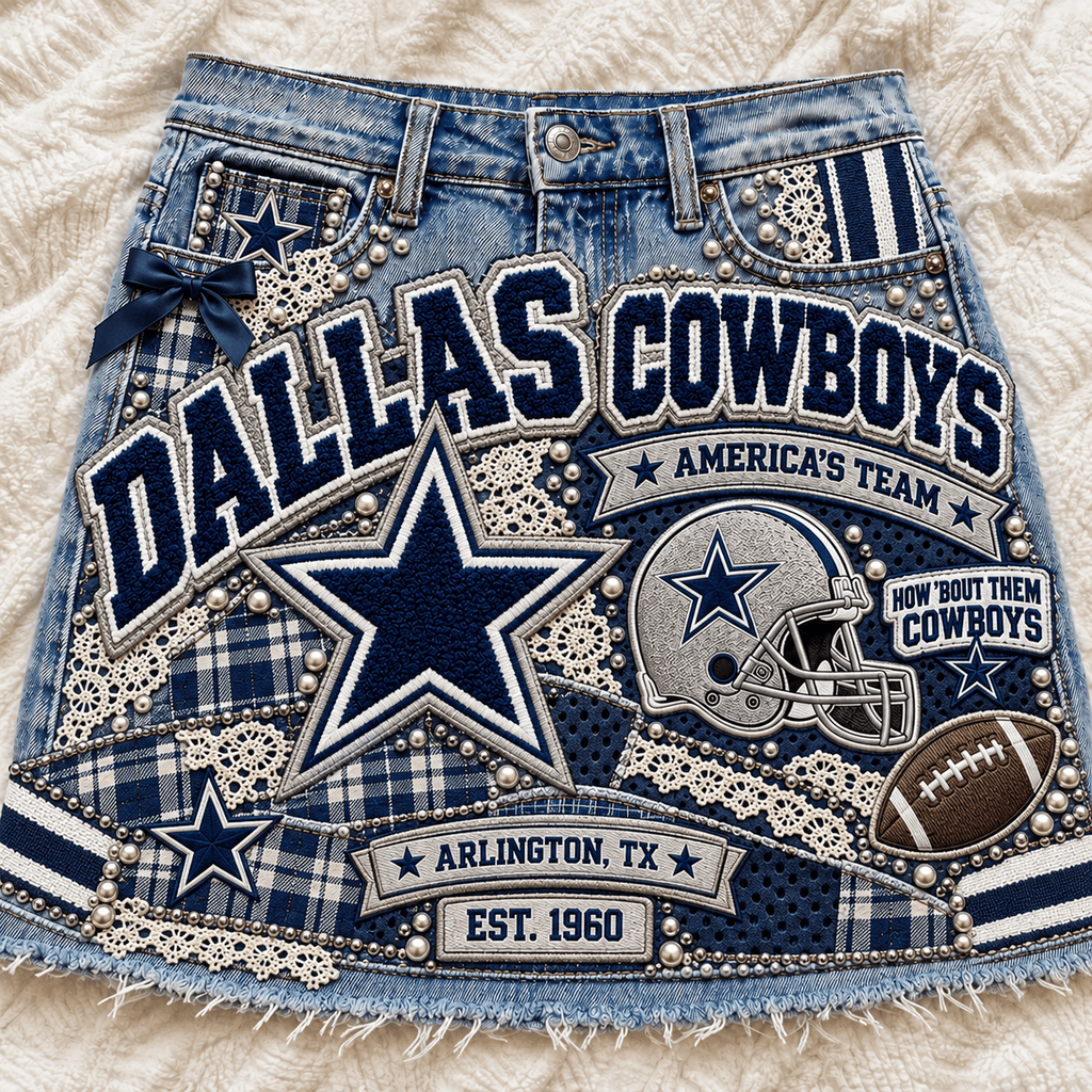 DLCB Embellished Denim Skirt NTKO