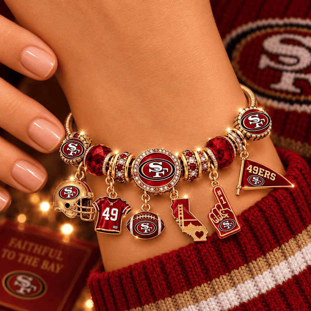 SF49 Gold Charm Bracelet Set PNPA