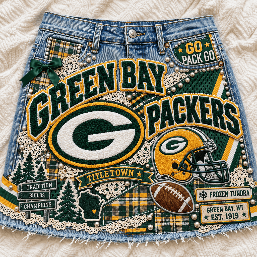 GBP Embellished Denim Skirt NTKO