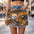 PBS Embellished Denim Skirt NTKO