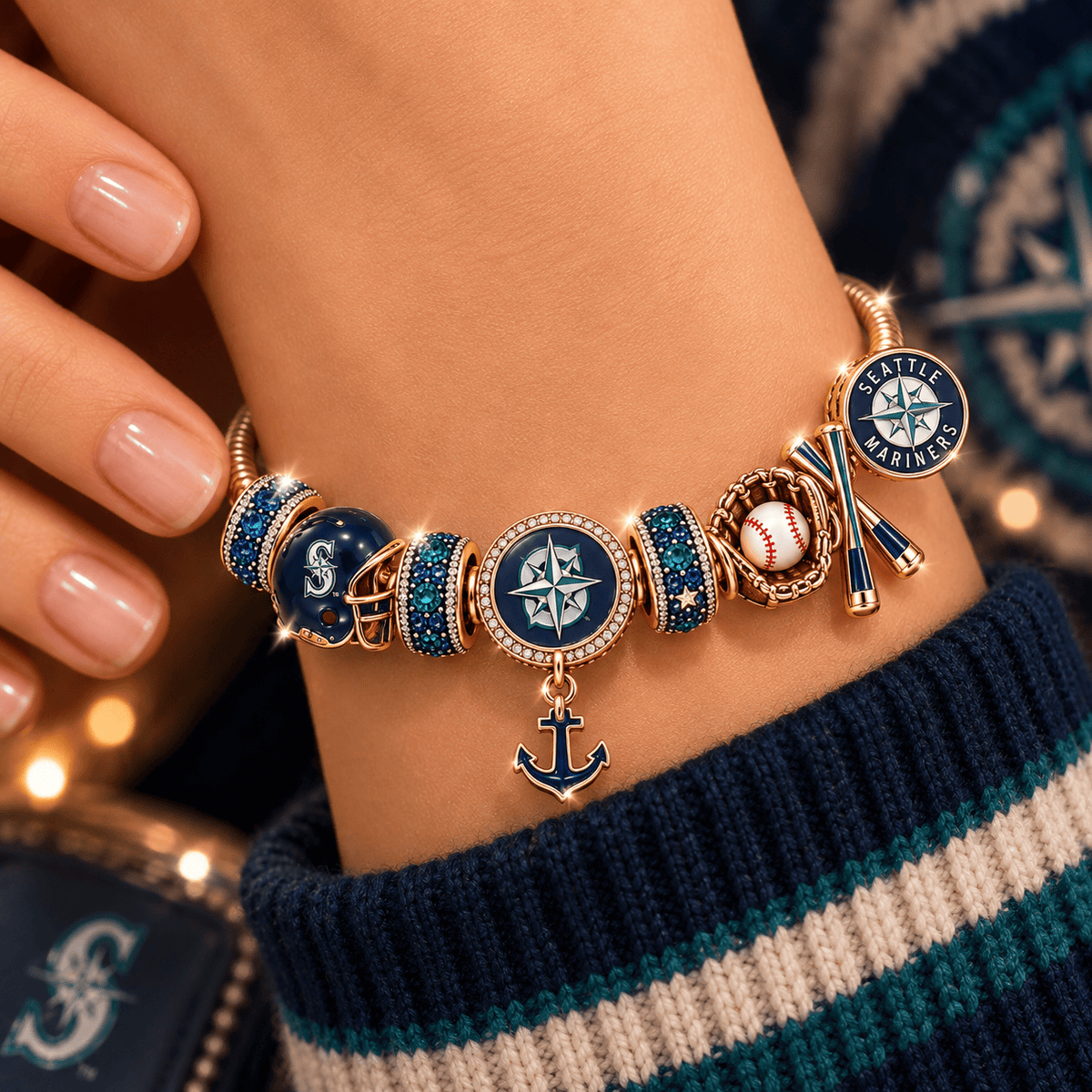STMR Gold Charm Bracelet Set PNPA