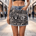 LVR Embellished Denim Skirt NTKO