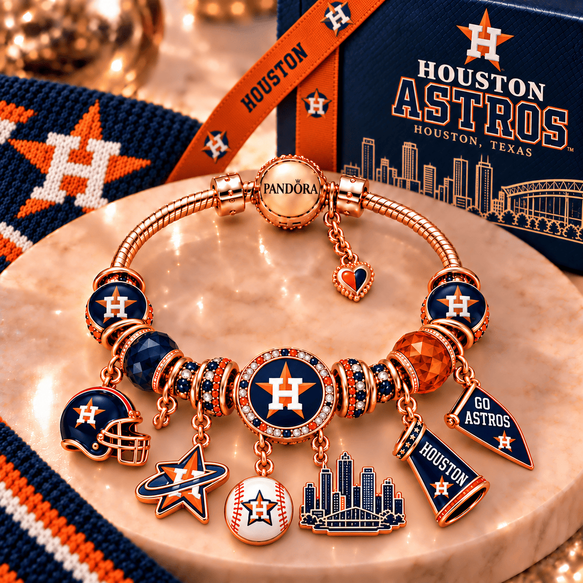 HTA Gold Charm Bracelet Set PNPA